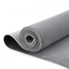 Suede Headliner Fabric with Foam Backing, Auto Suede Roof 96″ L × 60″ W Gray