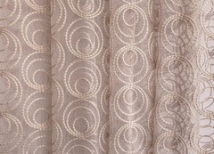 Fawn Circles Sheer Curtain Fabric By The Yard, Fawn Sheer Curtain Fabric