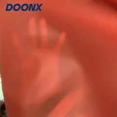 DoonX Red TPU Film Waterproof Jelly Fabric 450mm Wide 0.1mm Bag Raincoat Diy