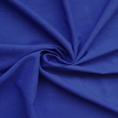 Royal Blue Cotton Linen Fabric By The Yard, 42 inches width Blue Cotton Fabric
