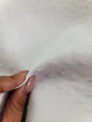 White Textured Ostrich Faux Vinyl Marine grade UV resistance Fabric By The Yard