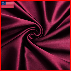 Vacvelt Charmeuse Satin Fabric By The Yard 60 Inch Wide Burgundy Satin Fabric
