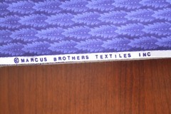 By 1/2 Yd, Purple Feathers on Dark-Purple Quilt Cotton, Marcus, B1350