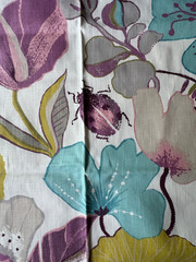 Clarke& Clarke Lotus Designer Fabric Remnant 24″x24″