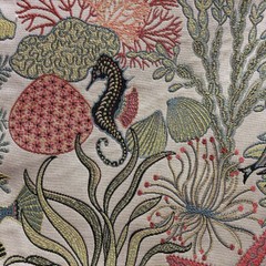 Holy Mackerel Aqua Swavelle Mill Creek Fabric
