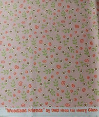 Woodland Friends by Debi Hron for Henry Glass 2 yards- 2 prints OOP VERY RARE