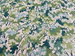 Harlequin All Over Tree Foliage Print Fabric- Tree Tops Forest Kelly Aqua 3.7 yd