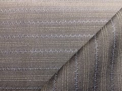Durham Navy 30% Finest Mohair 70% Wool English Antique Stipe Suiting 2.8m 240g/m