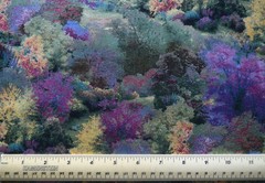 1/4 yard cotton fabric David Textiles Thomas Kinkaid Seasons Spring Landscape