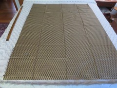 5166. FLEUR-CARAMEL by Jenni Calo for CONNECTING THREADS COTTON – 43″ x 1.5 yds.