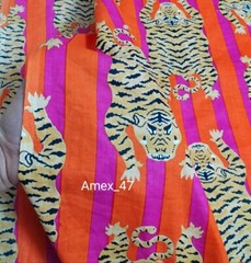 Hand Block Print Fabric Indian 100% Cotton Natural Vegetable Color 5 Yard Fabric