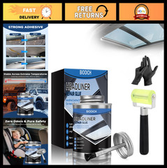 Car Headliner Repair Glue Kit – Adhesive with Roller & Brush for Upholstery, Fab