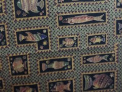 Hoffman Print is called “Coral Reef ” FISH and is 100% Cotton 1 YD 44″ W NEW