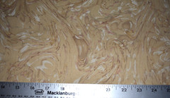 DISTRESSED TAN & BROWN 100% COTTON FABRIC 25X44 + INCH REMNANT