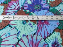 Kaffe Fassett. 6 Fat Quarters in shades of Blue. New, all are Beautiful.