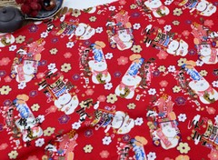 Japanese Fabric Cotton Shiba Inu Animals Print DIY Kimono Curtain Craft Clothes