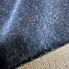 Fabric By The Yard Midnight Blue Mohair Velvet Lustrous Sheen 51” See Descriptio