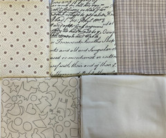 FAT QUARTER BUNDLE OF 5 – FQ1571 – BEIGE & BROWN