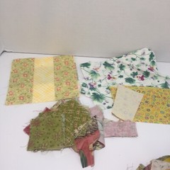 1 Pounds 7 Ounces Cotton Print Fabrics Scraps Quilt