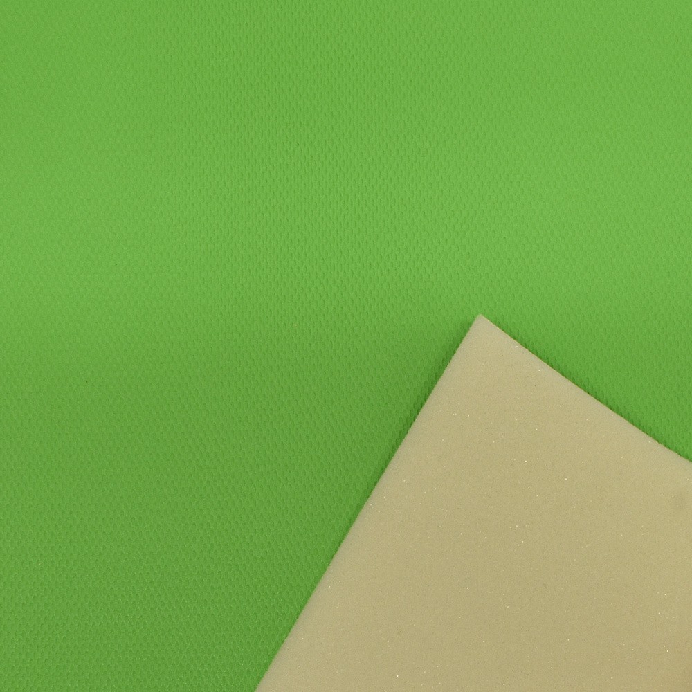 Chaparral Boat 1/8 Foam Back Vinyl | Dimpled Lime Green 54 Inch (YD)