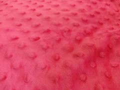Red Minky Dimple Dot Fabric for Blanket Fabric FB-18 48″ x36″