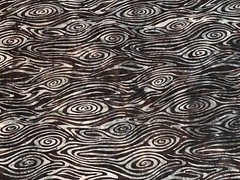 By 1/2 Yd Bali Batiks Cotton Quilt Store Fabric Wood Grain Dark Brown