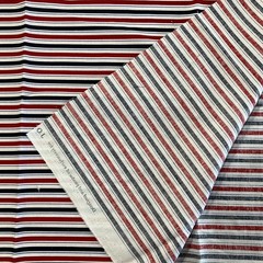 Joann Exclusive Patriotic Stripe Fabric Red White Blue Cotton USA 36L x 43W