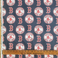 BOSTON RED SOX FABRIC 1/2 yard Cotton MLB baseball material 57″ wide