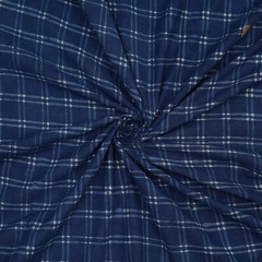5 Yard Hand Block Print Indigo Blue Cotton Natural Sanganeri Print Fabric