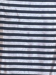 Silk Taffeta lightweight black / pearl gray stripes distinct textured surface