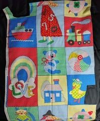 Vintage Spring Mills Children’s Print Fabric Cotton 2 Yards 72″ Wide By 22″ Tall
