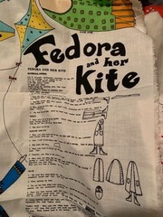Fabric Doll Kite Fedora Wall Hanging New To Make – No Stuffing Included