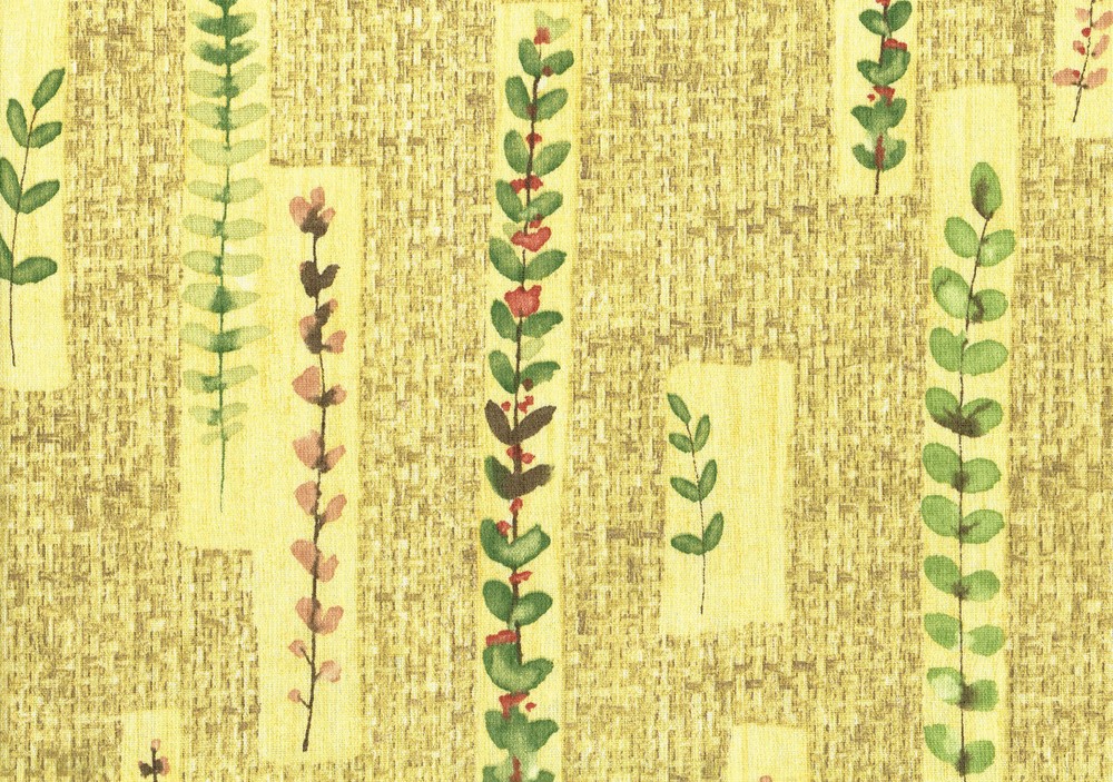 Covington Fabrics Yellow Green Red Brown Cotton Drapery Upholstery