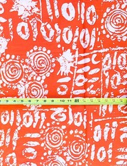 African Fabric/ Ankara – Orange ‘Fire Mother Energy’, Yard or Wholesale