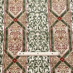 BTY Flourish Stripe Interior Decor Fabric Green Beige