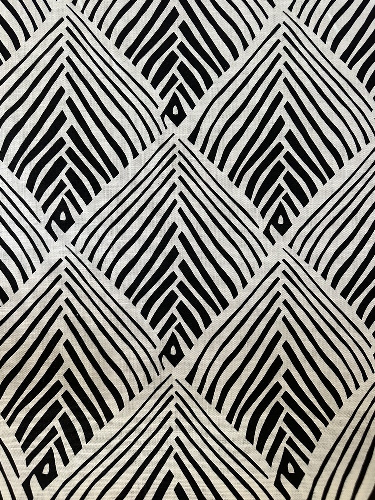 Serena Dugan Studio Bahia in Black Linen Fabric 3 1/2 Yards