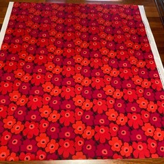 marimekko fabric Mini Unikko Back side PVC-coated 145x165cm/1.58×1.80yd Cotton