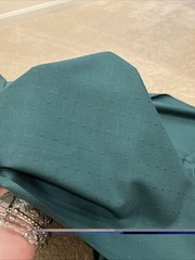 5 1/2 Yards x 42” Deep Forest Green Suiting Or Upholstery Fabric