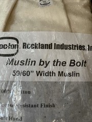 Roc-lon Muslin by the Bolt 10 Yards 59/60″ Width 100% Cotton Unbleached New