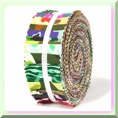 40-Piece Multicolor Camouflage Cotton Quilt Strips