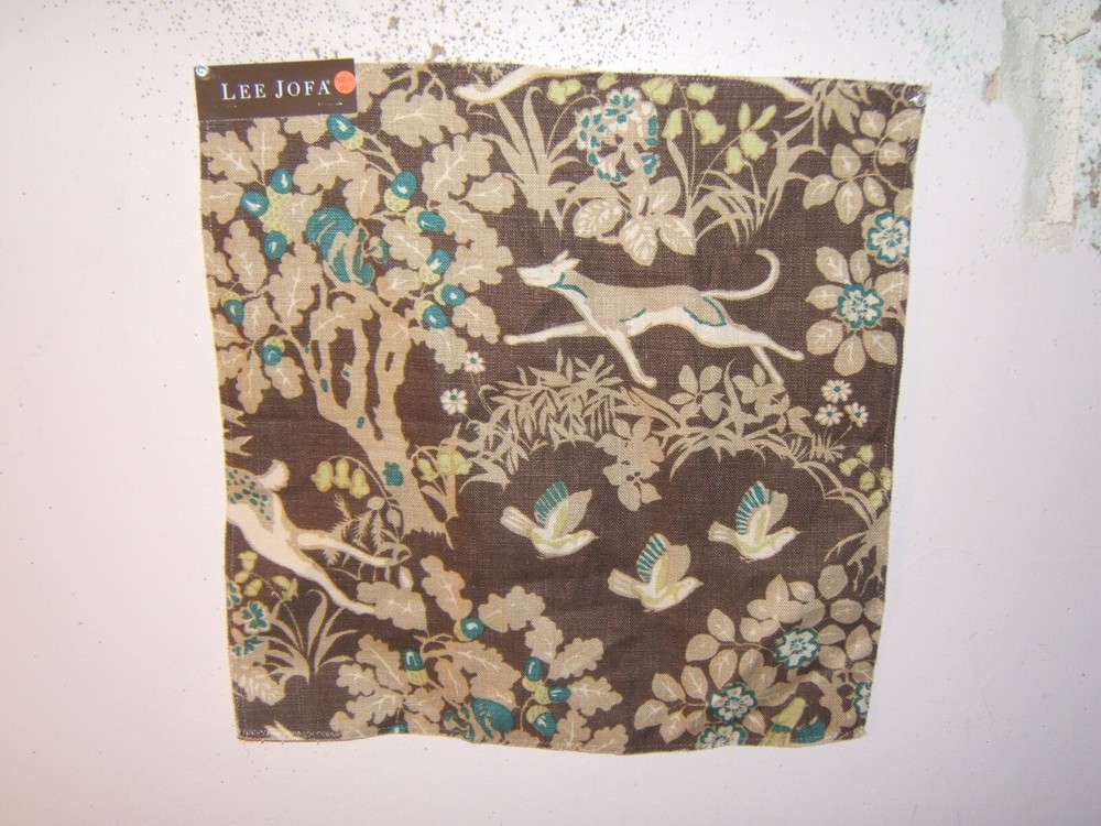 Lee Jofa, Mille Fleur, Hunt Theme, Remnants, Various Colors and Sizes Available