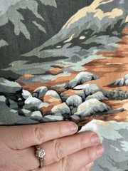 Springs Industries Southwestern Desert Mountain Landscape Fabric Quilting 44×64”