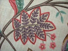 Curtain Upholstery Fabric Chanterelle Wineberry Ornate Bird Floral Cushion Blind