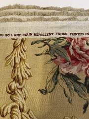 Vintage P Kaufmann Upholstery Drapery Fabric 4 Yards Fruit Flowers 54” X 140”