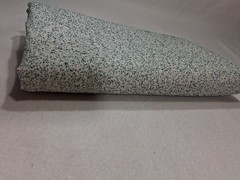 New Woven Tweed Bouclé Upholstery Fabric Teal Cream Vinyl Back 57″ x 63″