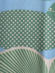 Amy Butler Fabric Midwest Modern Optic Blossom Pastel Green, Blue Lg Floral 2.33