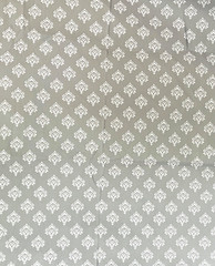 Soft Fabric Sheet or Curtain Light Grey & Cream 102″ long x 90″ wide Mainstays