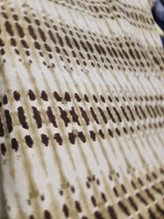 2 Yards Tie Dye Stretchy Fabric Brown Cream Striped David Textiles clothing fab