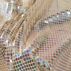 Iridescence Shining Reflective Magic Rainbow Fabric Clothing Craft 17.7*37.4in