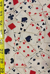 Playing Cards Michael Miller Fabric gambling casino dice DC11548